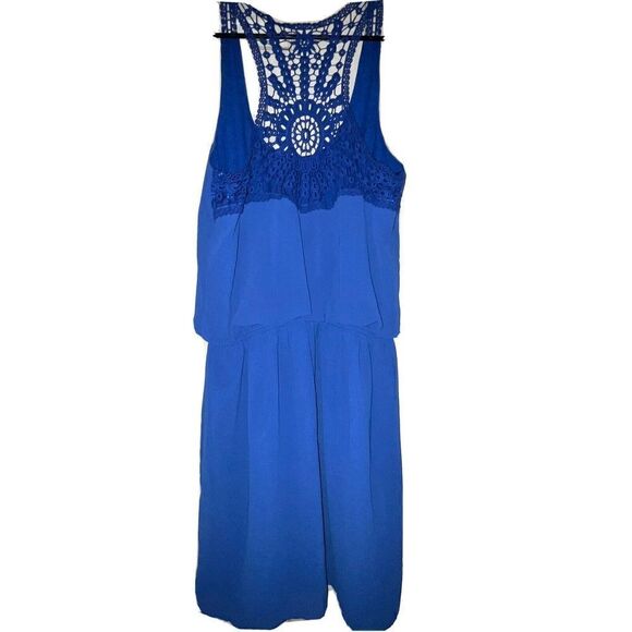 Naked Zebra Sleeveless Dress Cobalt Blue Elastic‎ Waist  Womens Small - Picture 8 of 12